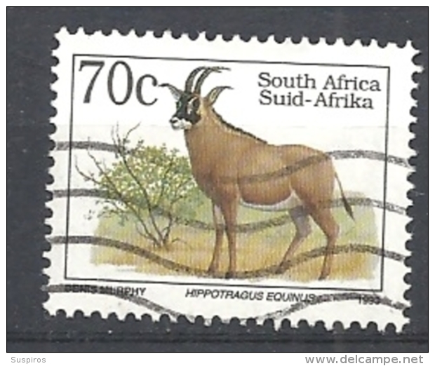 SUD AFRICA   1993 Endangered Fauna   LATIN INSCRIPTION    USED - Gebruikt