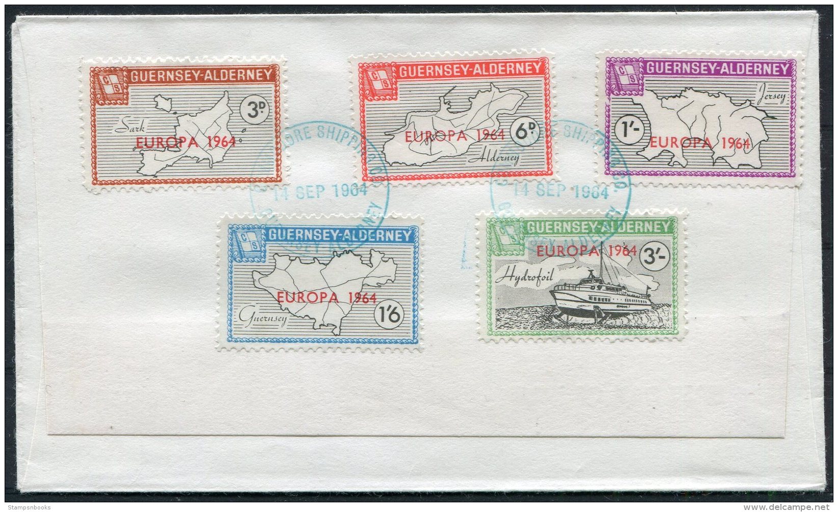 1964 GB Guernsey Alderney Europa First Day Cover FDC - Guernsey