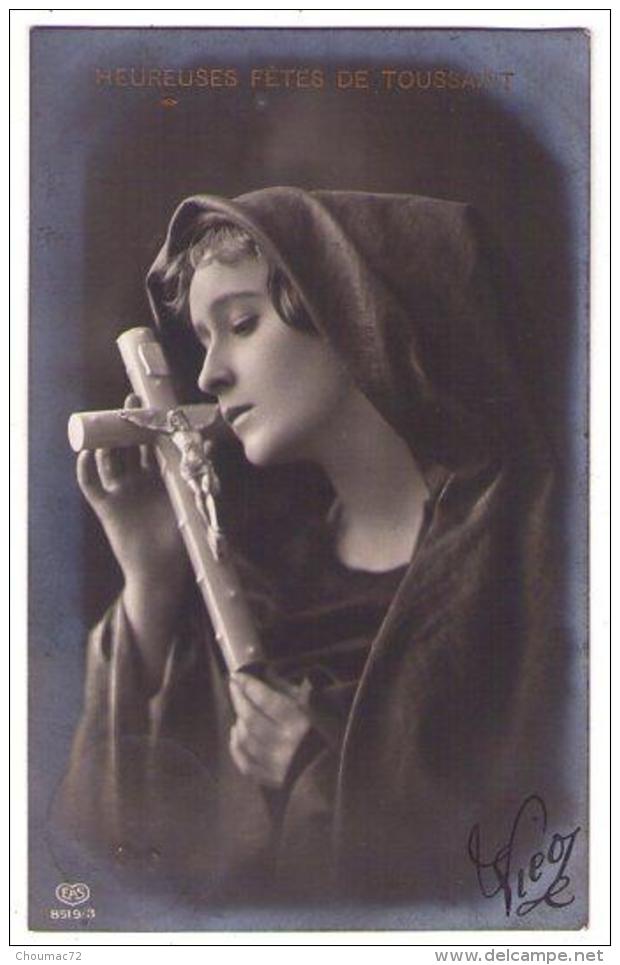 (Femmes) 766, Portrait De Femme Frau Lady, EAS 8519 3, Croix De Jésus, Prière Religion - Women