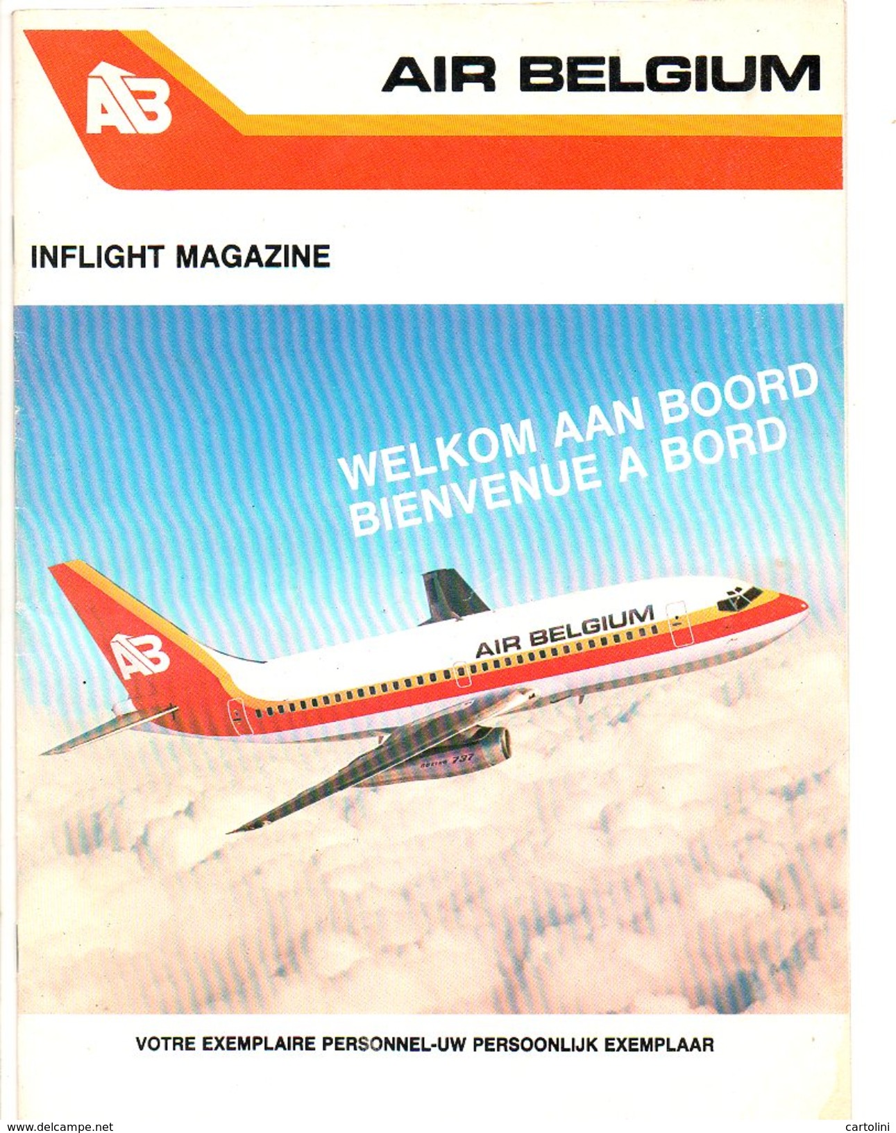 AIR BELGIUM Magazine Verkoop Aan Boord Vente à Board Duty Free Shop On Board  Vliegtuig Avion Airplane Flugzeug - Autres & Non Classés