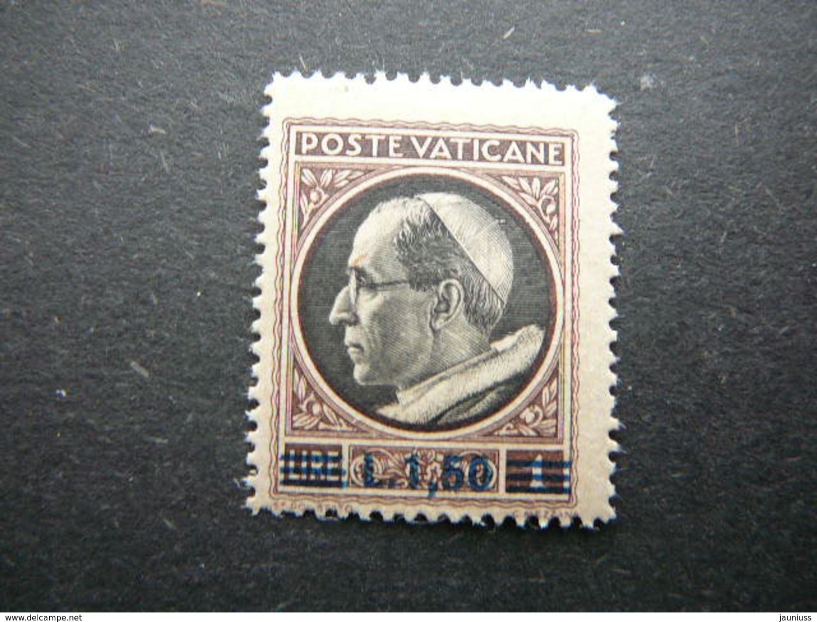 Pope Pius XII, Overprint New Values # Vatican Vatikan Vaticano MNH 1945 # Mi. 119 - Ungebraucht