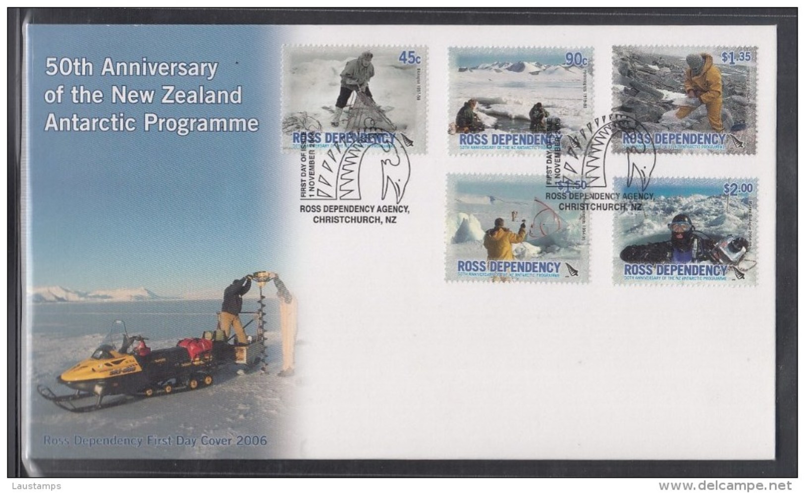 Ross Dependency 2006 50th Anniv Of The New Zealand Antarctic Programme FDC - FDC