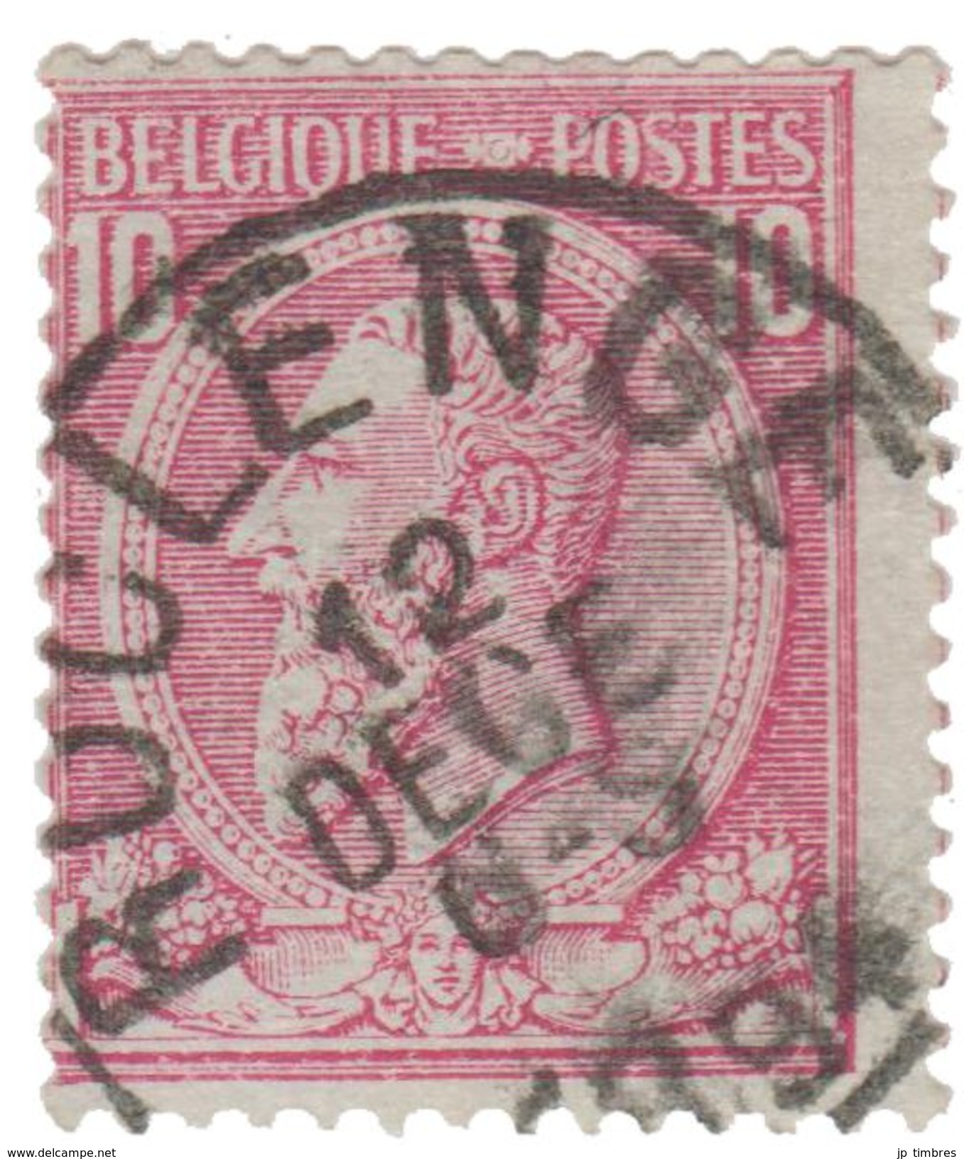 COB 46 Carmin Sur - Obltération : ROCLENGE - 1884-1891 Leopold II.