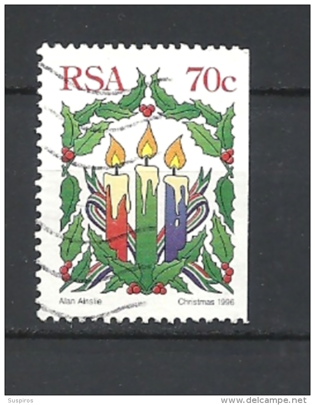 SUD AFRICA  1996 Christmas IMPERFORATED  FROM CARNET   USED - Usati