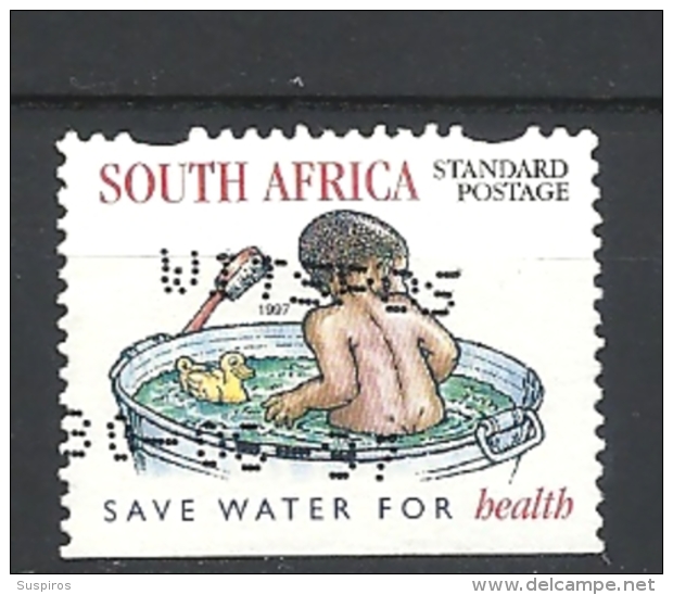 SUD AFRICA  1997 National Water Conservation - Imperforated On 1 Or 2 Sides And With Or Without Safety Perforatio   USED - Usati