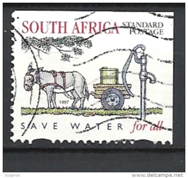 SUD AFRICA  1997 National Water Conservation - Imperforated On 1 Or 2 Sides And With Or Without Safety Perforatio   USED - Usati