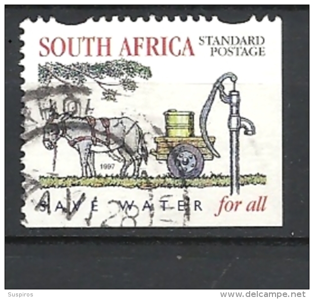 SUD AFRICA  1997 National Water Conservation - Imperforated On 1 Or 2 Sides And With Or Without Safety Perforatio   USED - Usati