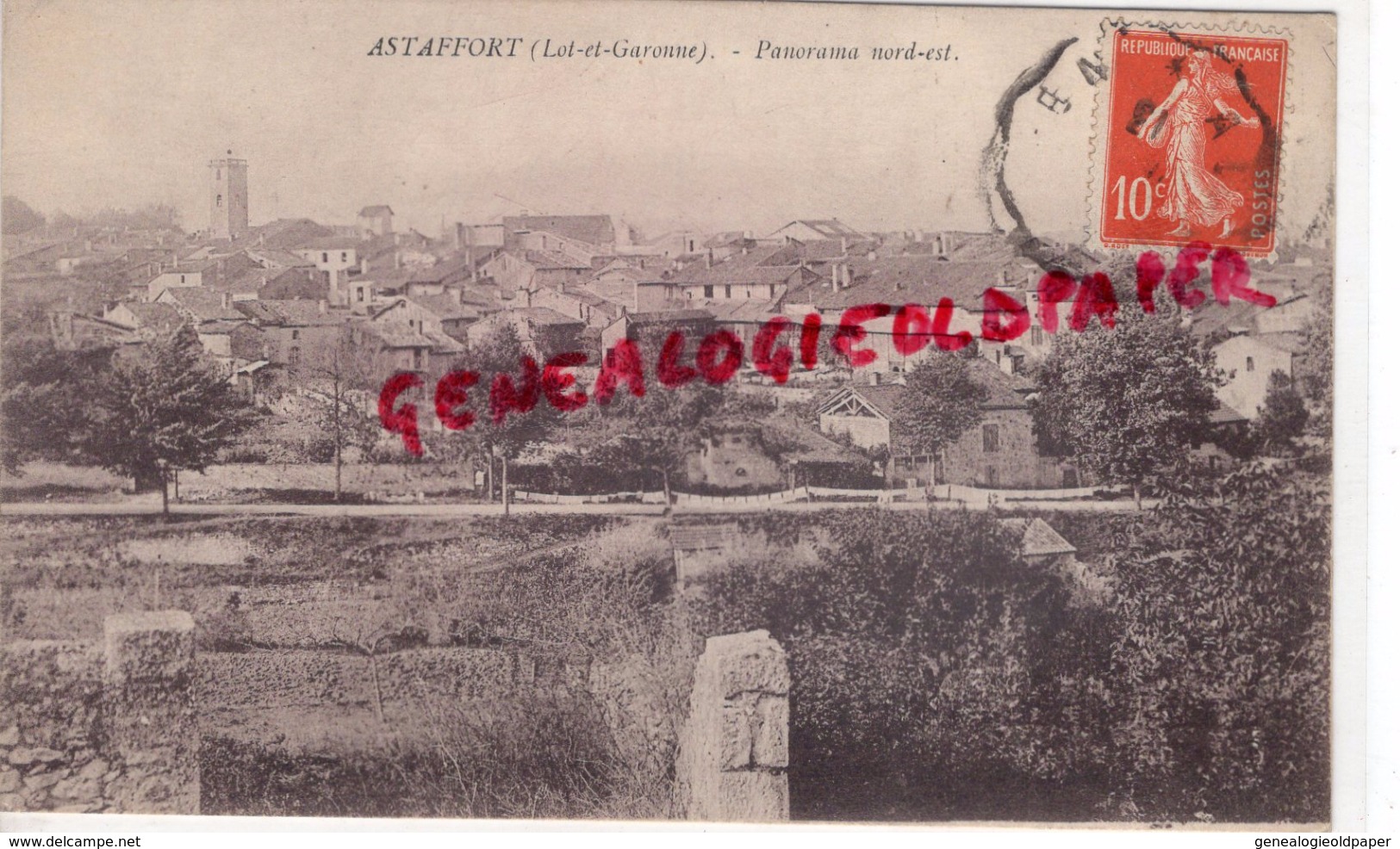 47 - ASTAFFORT - PANORAMA NORD EST - 1913 - Astaffort