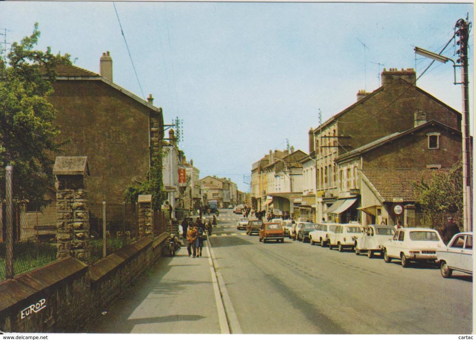 D54 - PIENNES - LA RUE DE LA LIBERTE - CPSM Grand Format (CITROEN 2CV - RENAULT 4 ETC...) - Autres & Non Classés