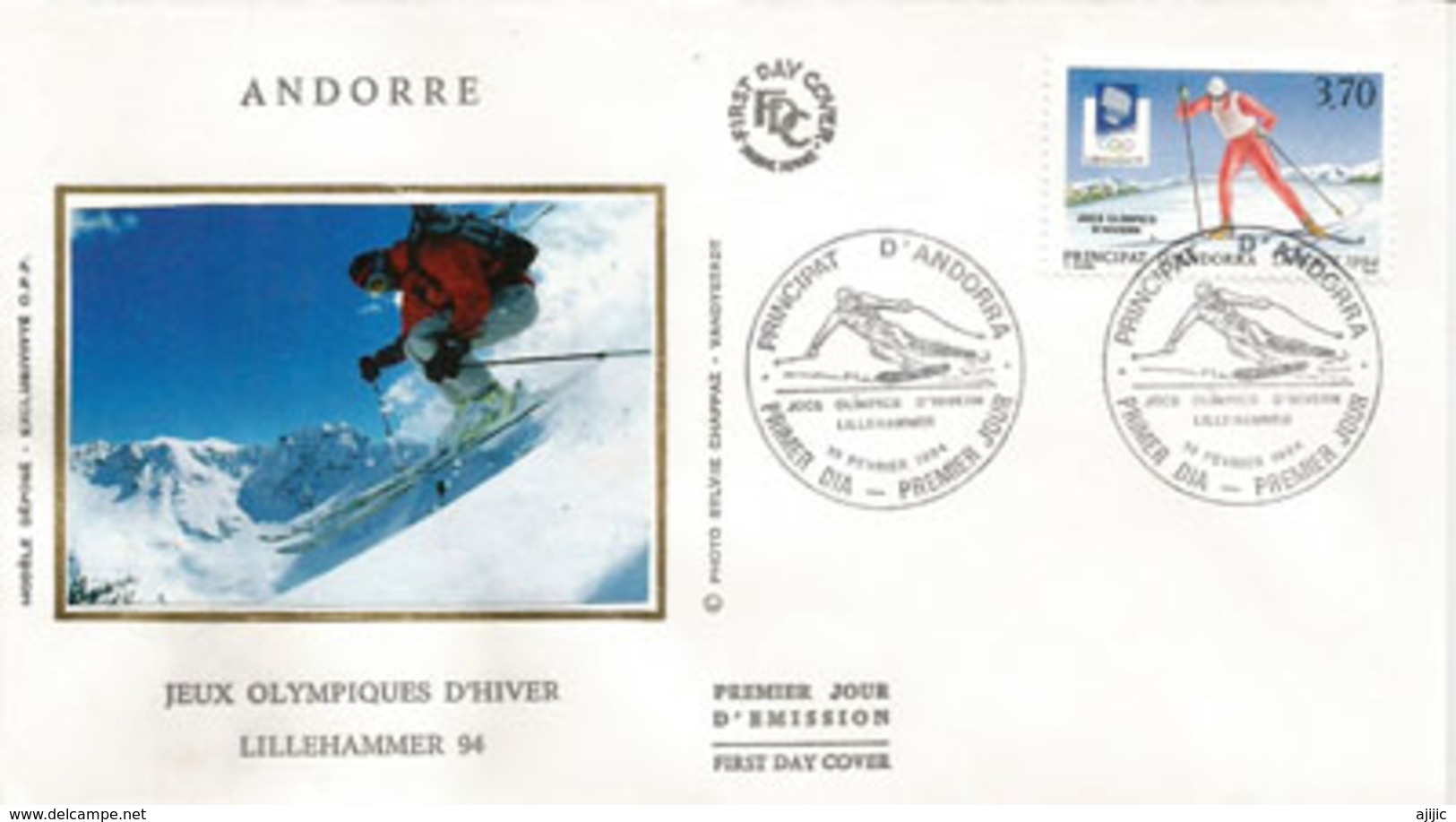 ANDORRA.Jeux Olympiques D'Hiver Lillehammer. FDC  1994 - Hiver 1994: Lillehammer