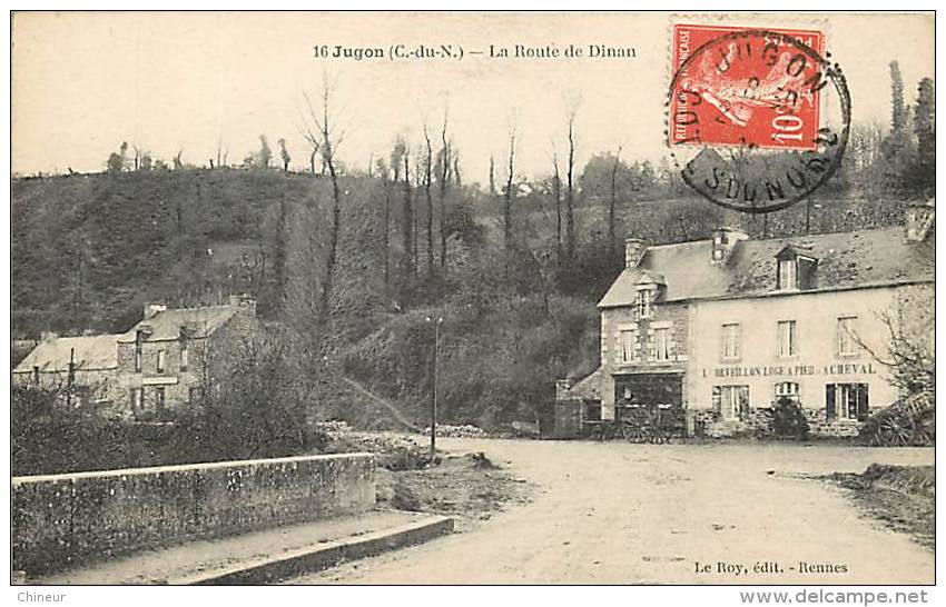 JUGON LA ROUTE DE DINAN MAISON ORVEILLON - Jugon-les-Lacs