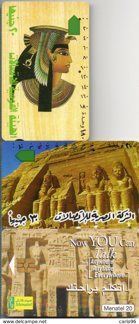 1990  EGITTO 3  VINTAGE TELECARTE  PHONECARDS  TAXKARTEN - Aegypten