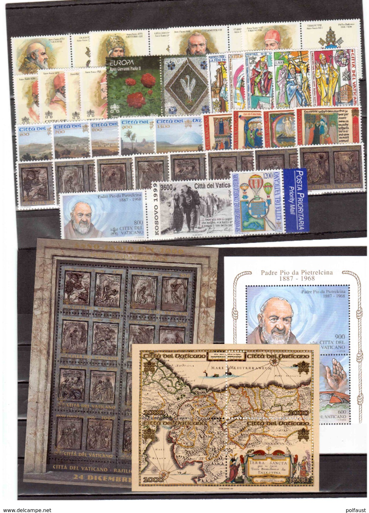 VATICANO: 1999 COLLEZIONE DI 38 VALORI IN SERIE COMPLETE**-SCONTO 80%(N528) - Nuovi