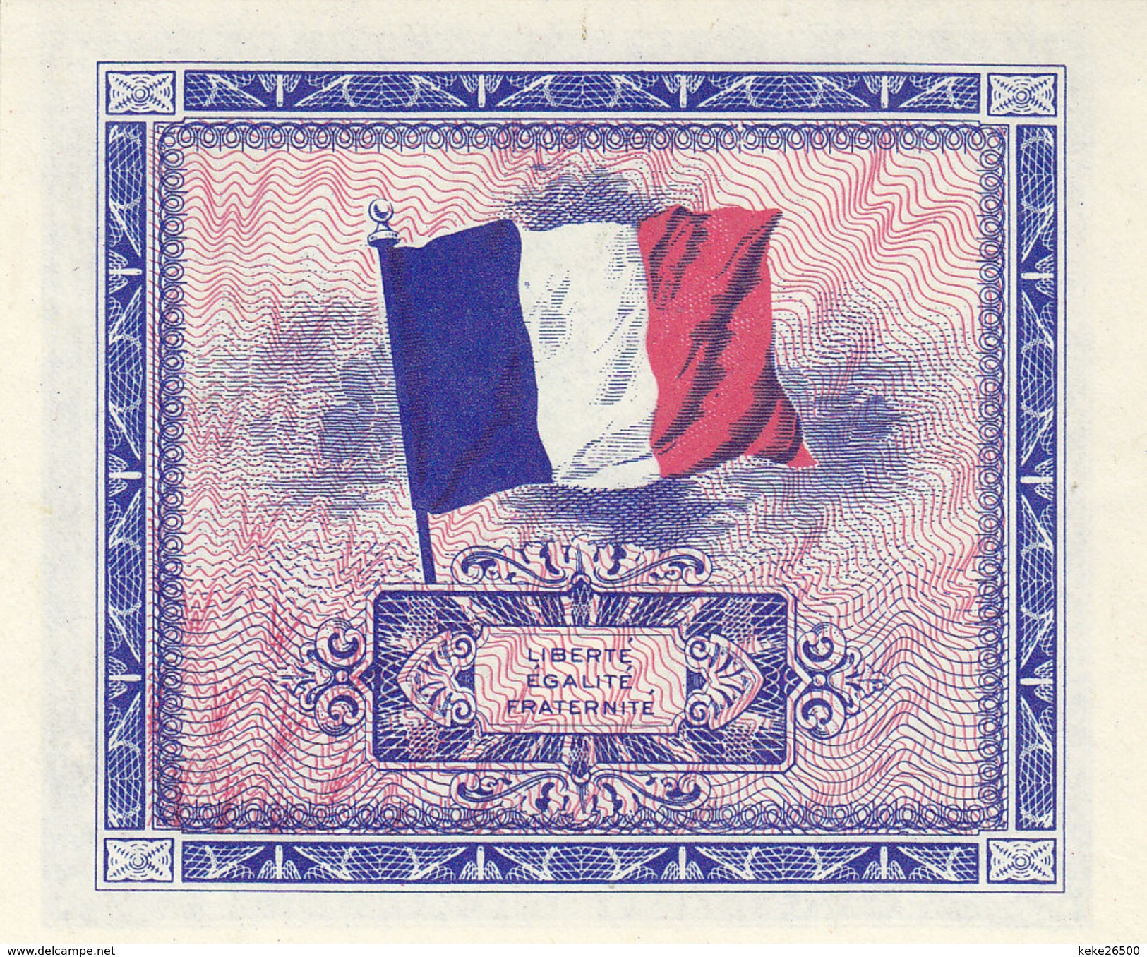 Billet 2 F 1944 Verso DRAPEAU FAY VF16.1 Sans Série NEUF - 1944 Bandiera/Francia