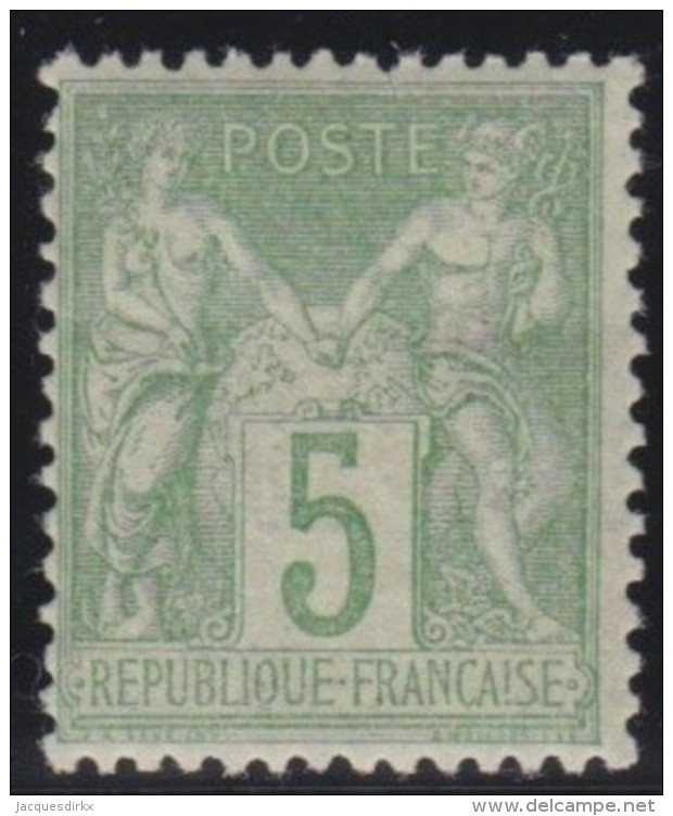 France    .     Yvert   .   102         .        *       .       Neuf Avec Charniere   .     /    .   Mint-hinged - 1898-1900 Sage (Type III)