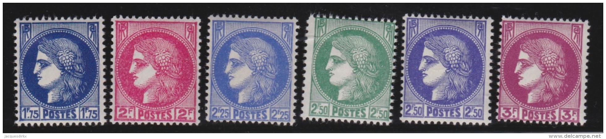 France    .     Yvert   .     372/376         .        *       .       Neuf Avec Charniere   .     /    .   Mint-hinged - Unused Stamps