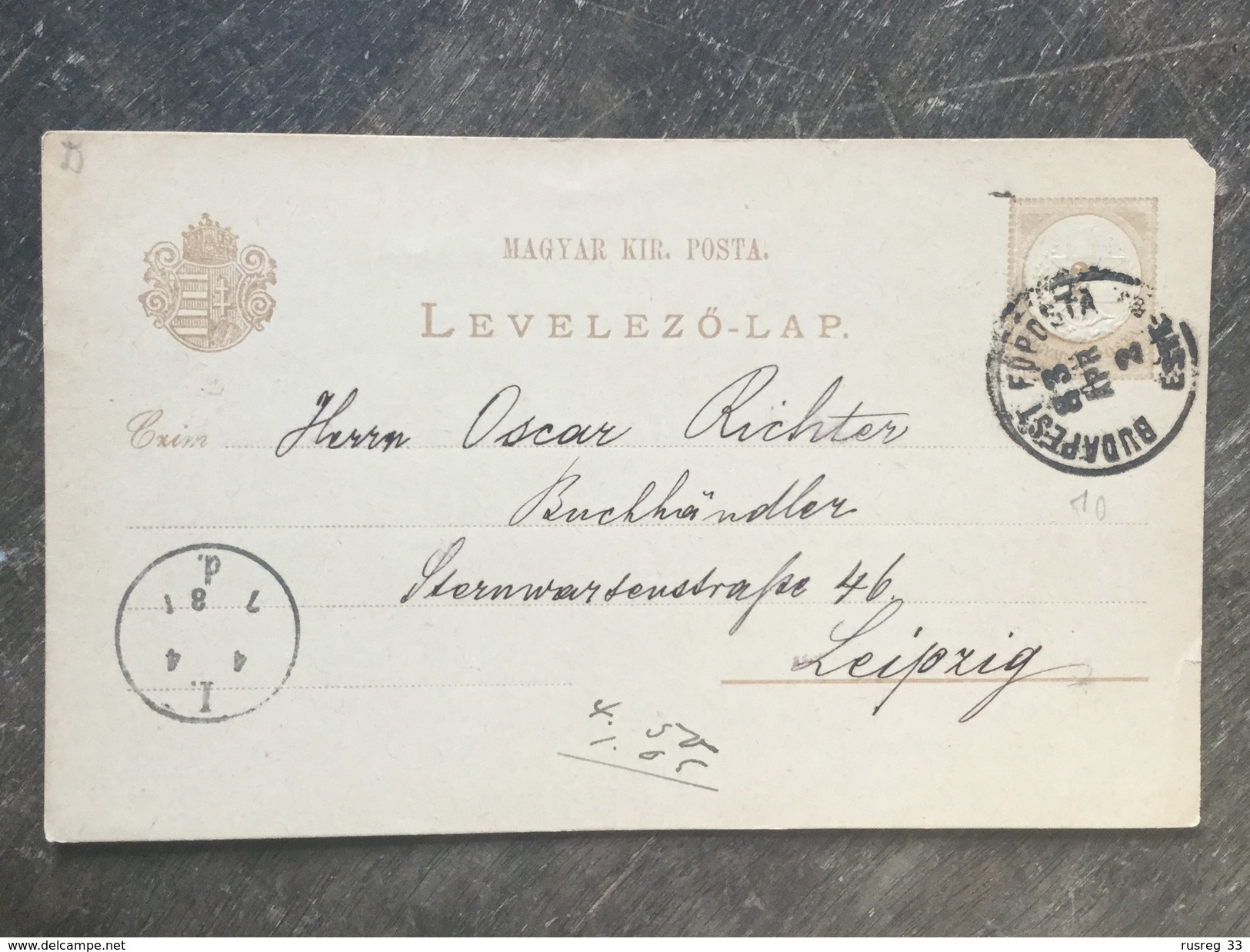 B20 Ungarn Hungary Hongrie Ganzsache Stationery Entier Postal P 14 Von Budapest Nach Leipzig - Ganzsachen