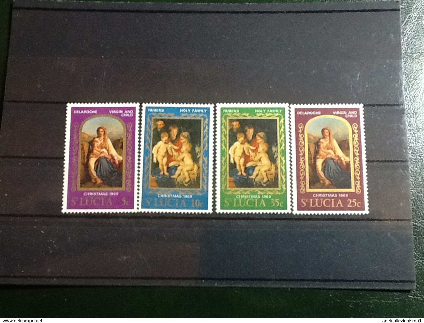 86099) Loltto Di Francobolli Di Santa Lucia-natale 69-n.255-258 -nuovi MNH** - St.Lucia (...-1978)