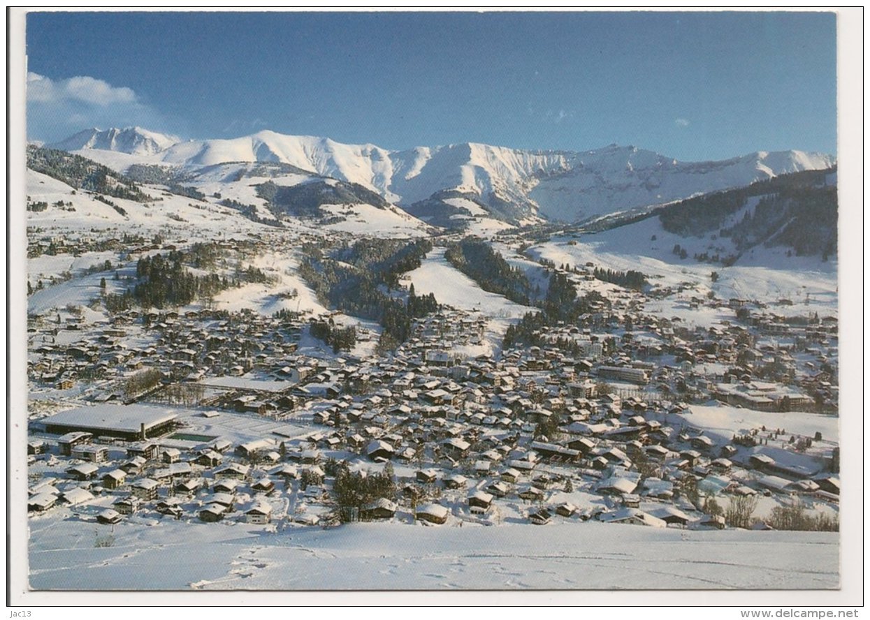 L55A_308 - Megève - Station Hiver-Eté -vue Générale Sous La Neige - Megève