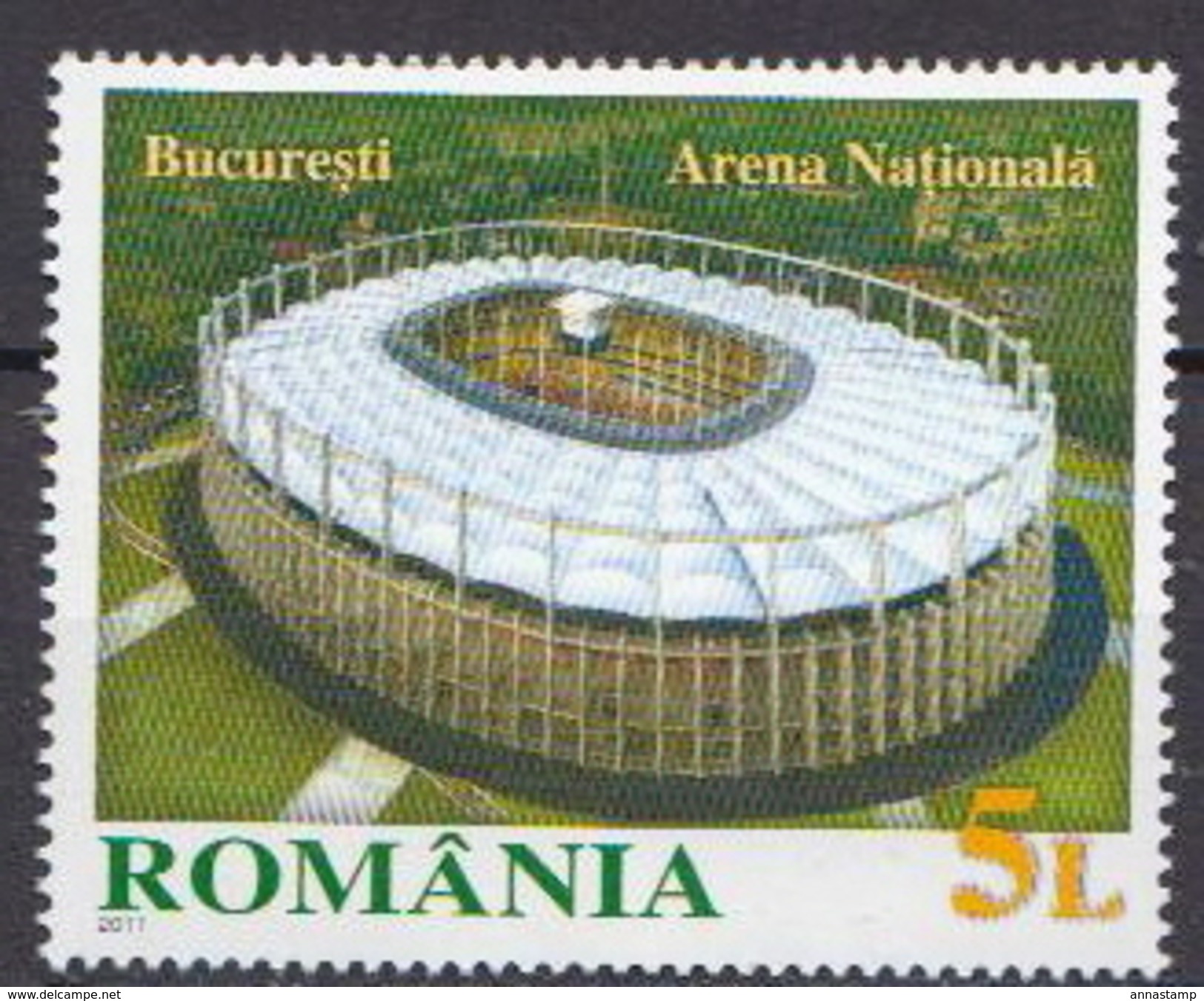 Romania MNH Soccer Stamp - Sonstige & Ohne Zuordnung