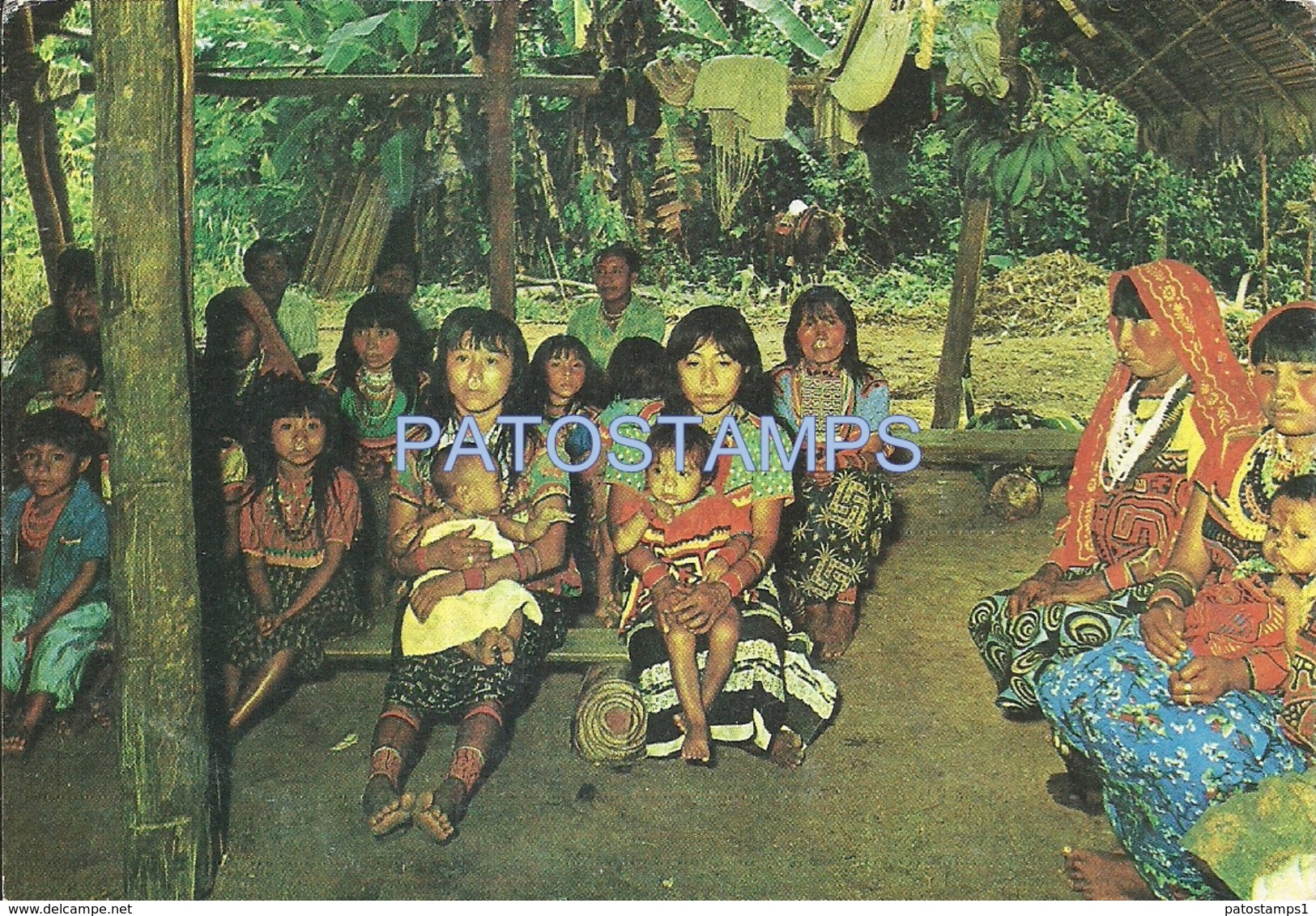 67155 COLOMBIA ANTIOQUIA URABA COSTUMES NATIVE INDIOS CUNAS POSTAL POSTCARD - Colombia