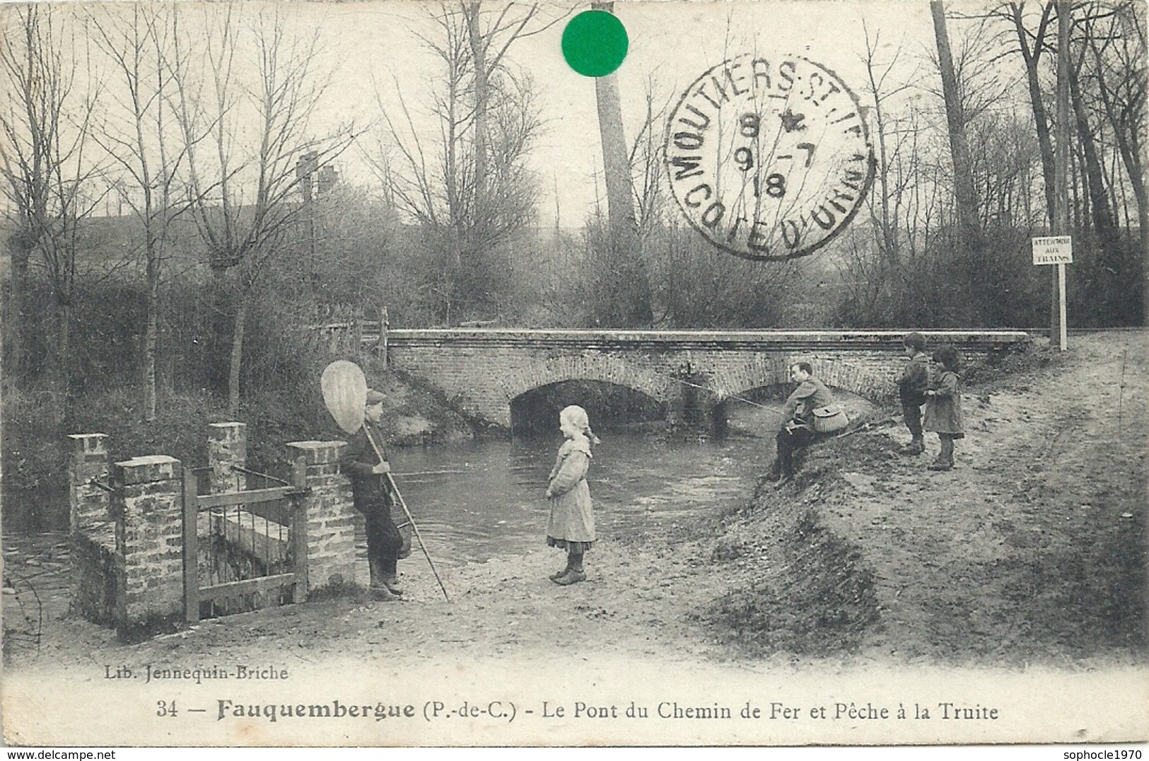 PAS DE CALAIS - 62 - FAUQUEMBERGUES  - Le Pont Du Chemin De Fer Et Pêche à La Truite - Fauquembergues