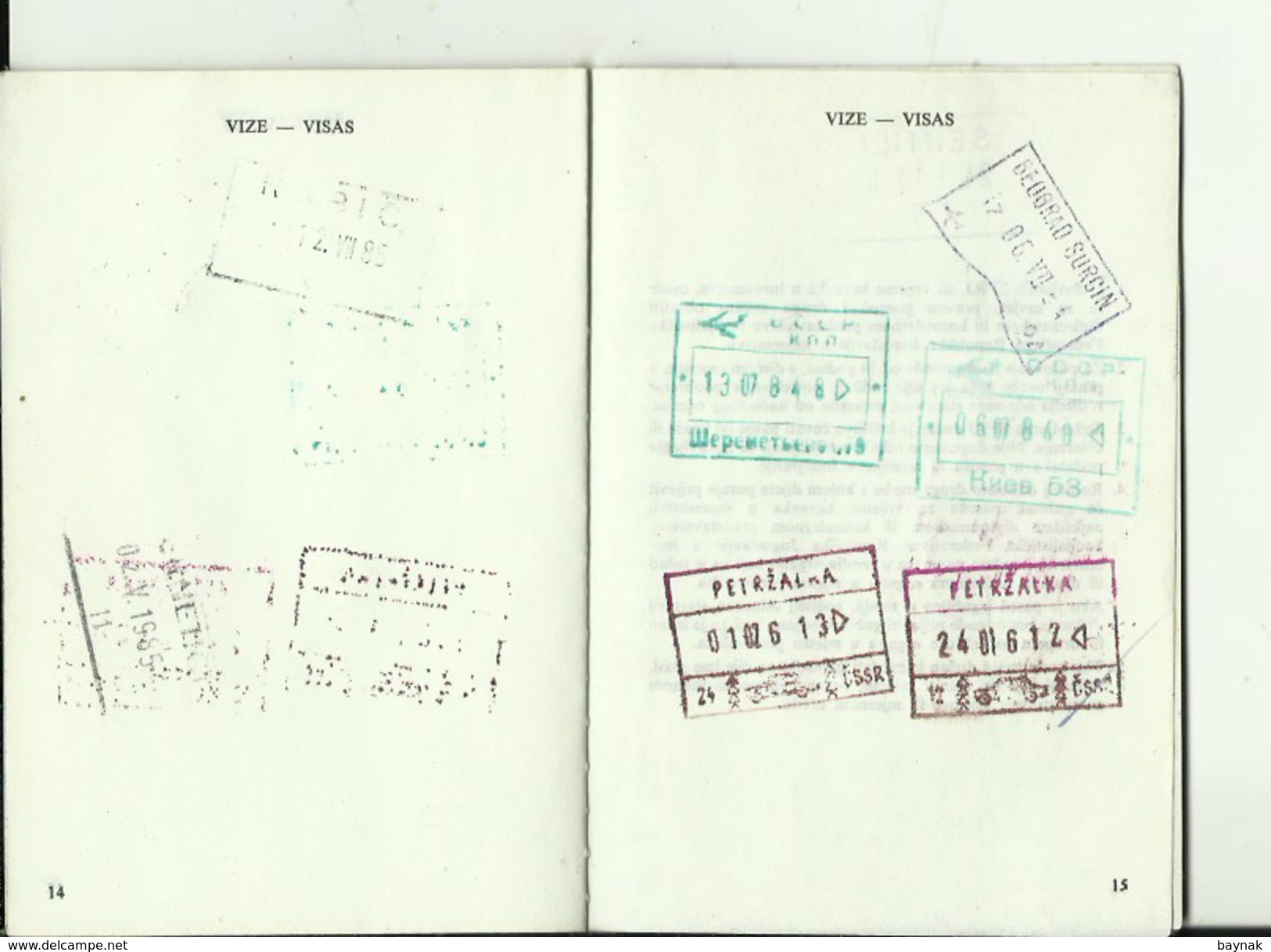 Q56  --  PASSPORT  --   SFR YUGOSLAVIA  --   PASSEPORT DE L `ENFANT  --  BOY  --  1984 - Historische Dokumente