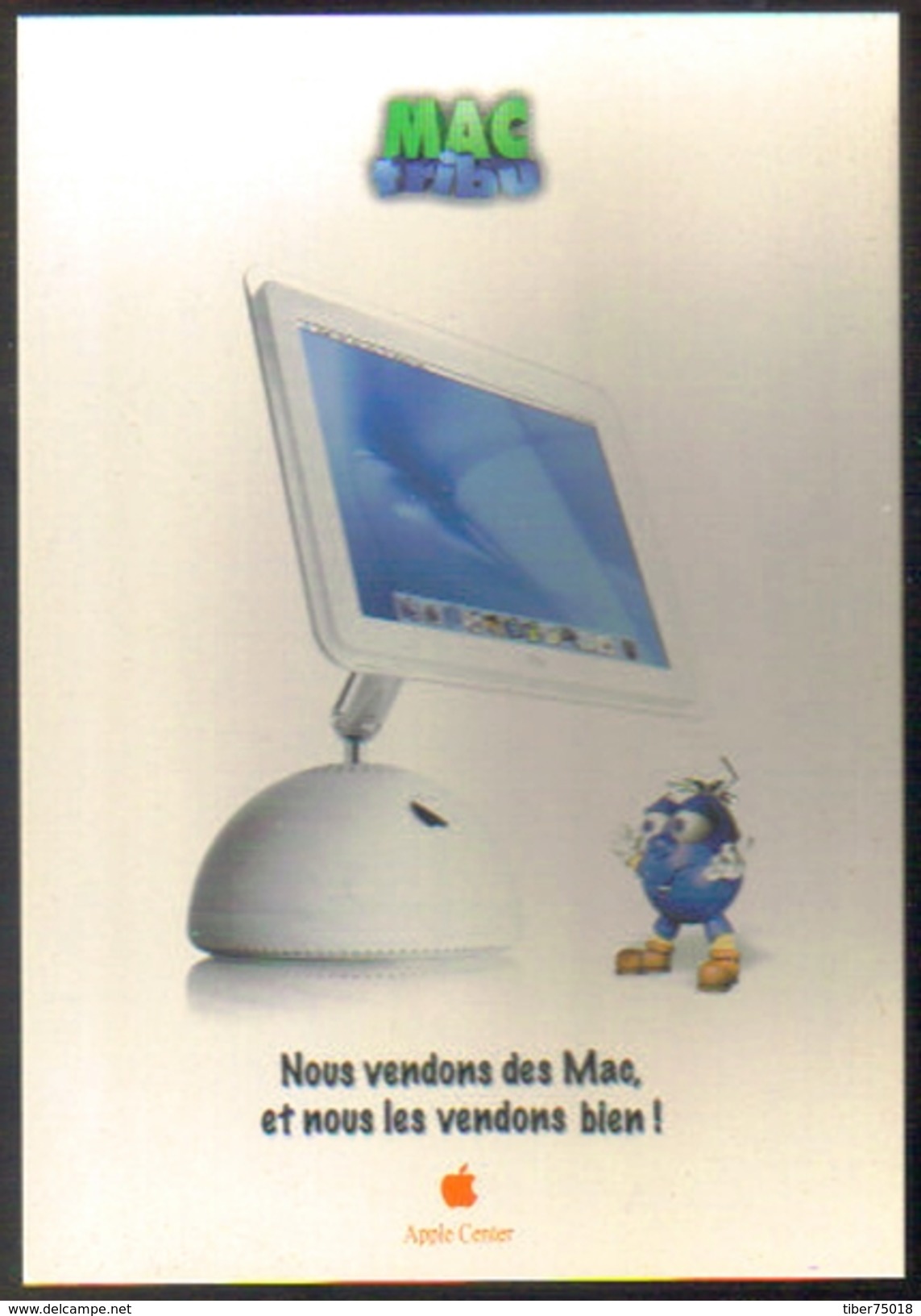 Carte Postale "Cart'Com" (2002) - Apple Center (ordinateur IMac) Mauguio - Publicité