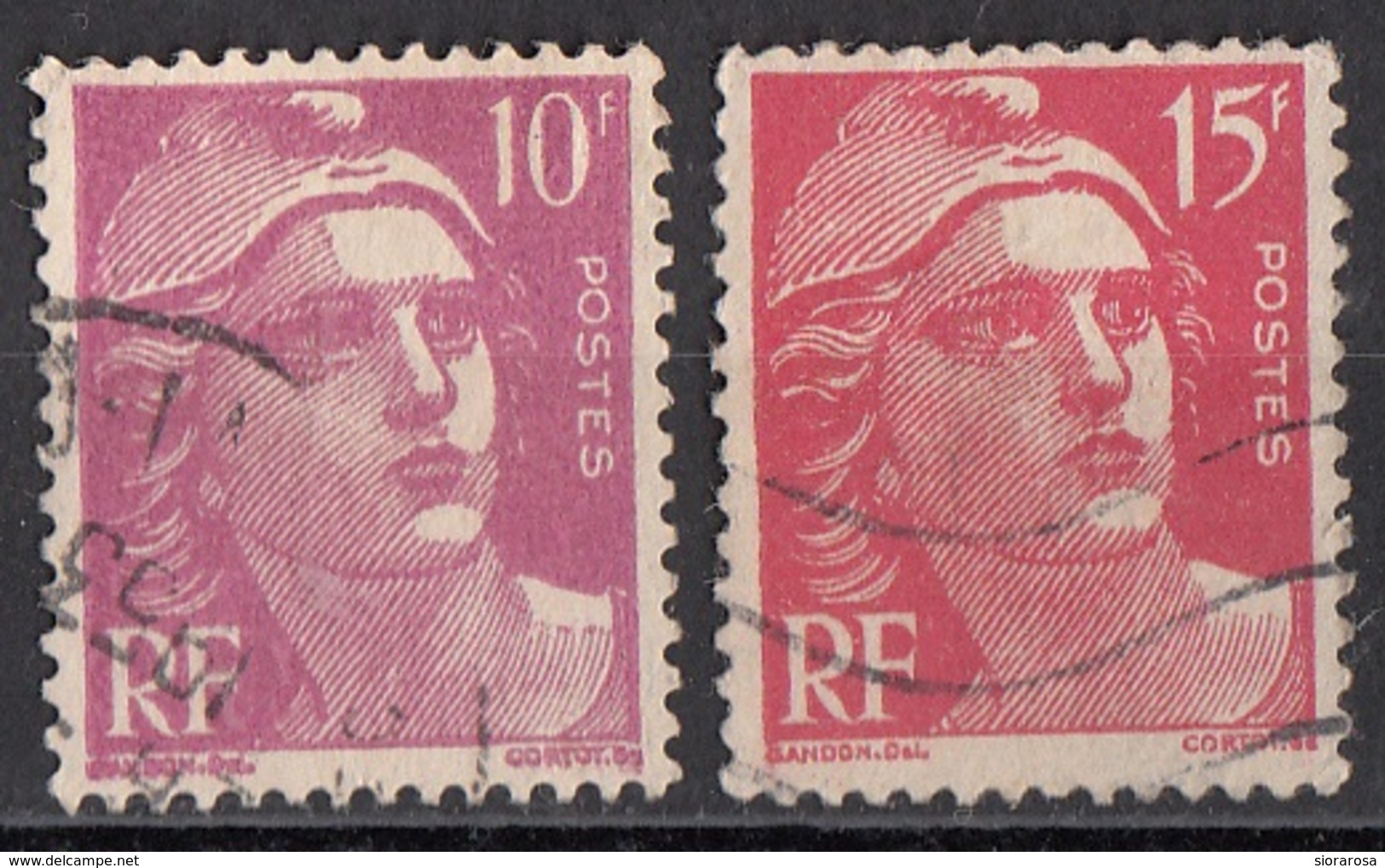 600 Francia 1945-47 Marianne Di Gandon Used - 1945-54 Marianne (Gandon)