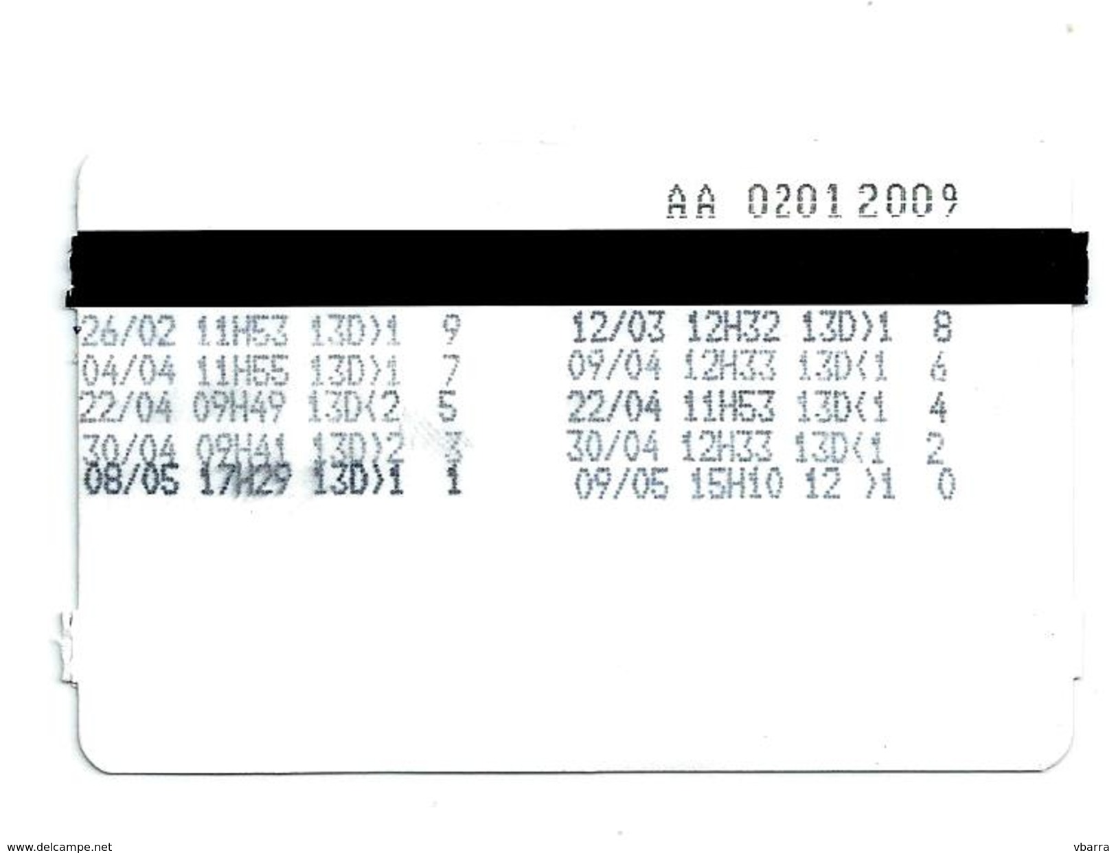 SMTUC Coimbra Portugal  10 Travel Ticket - Europa