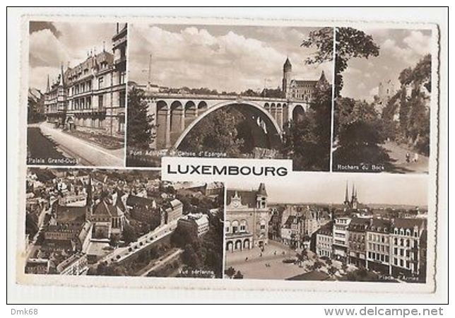 LUXEMBOURG - 5 SIGHTS - EDIT PAUL KRAUS - 1950s  ( 1120 ) - Autres & Non Classés