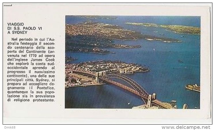 SYDNEY - POSTCARD FOR THE VISIT OF S.S. PAUL VI - AERIAL VIEW  ( 1133 ) - Autres & Non Classés