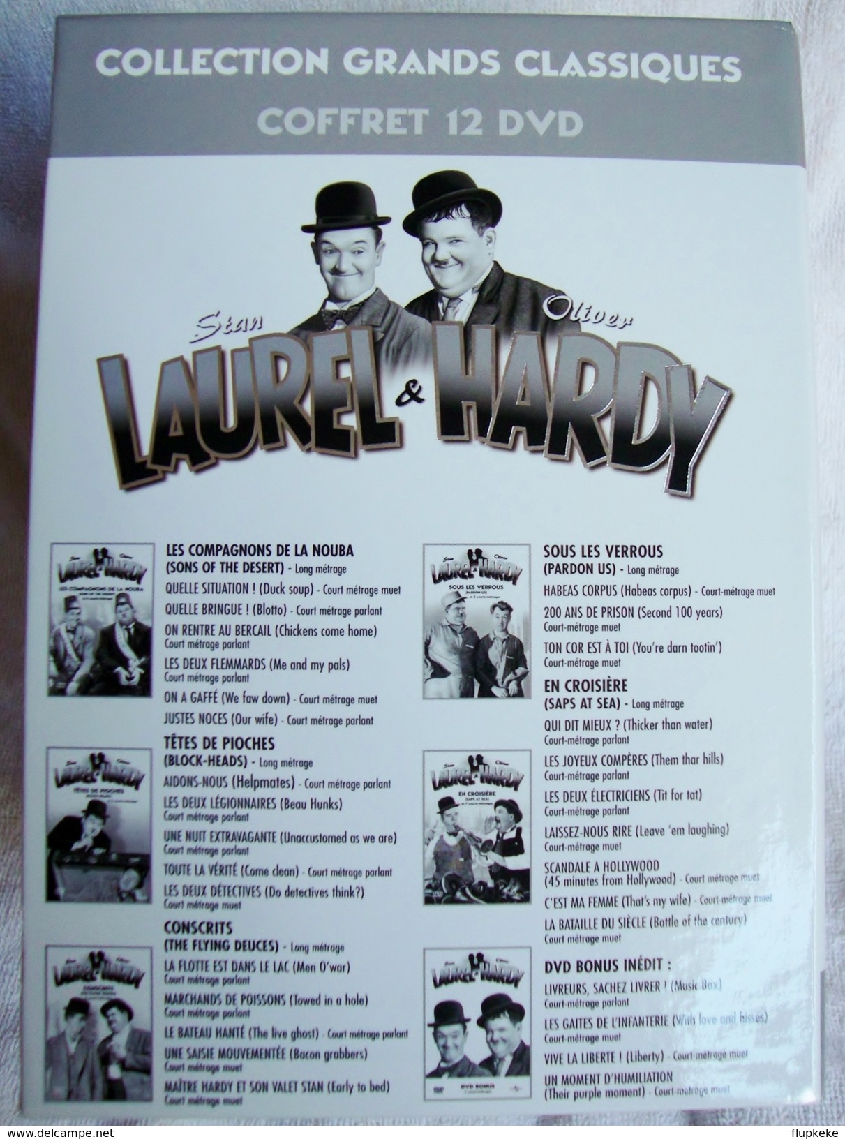 Dvd Zone 2 Stan Laurel & Oliver Hardy Coffret 12 DVD Universal Pictures  Vf+Vostfr - Comedy