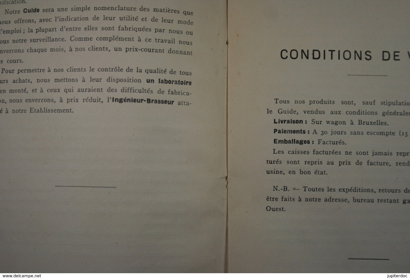 Guide Du Brasseur G.Ronnberg & Cie 1909 - Knutselen / Techniek