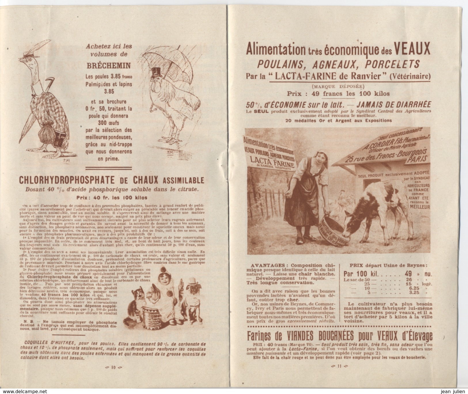 75  - PARIS  - Alimentation Des Animaux  -  " DAUTREVILLE Et LEBAS " - 1914 - 6 Scans - Alimentaire