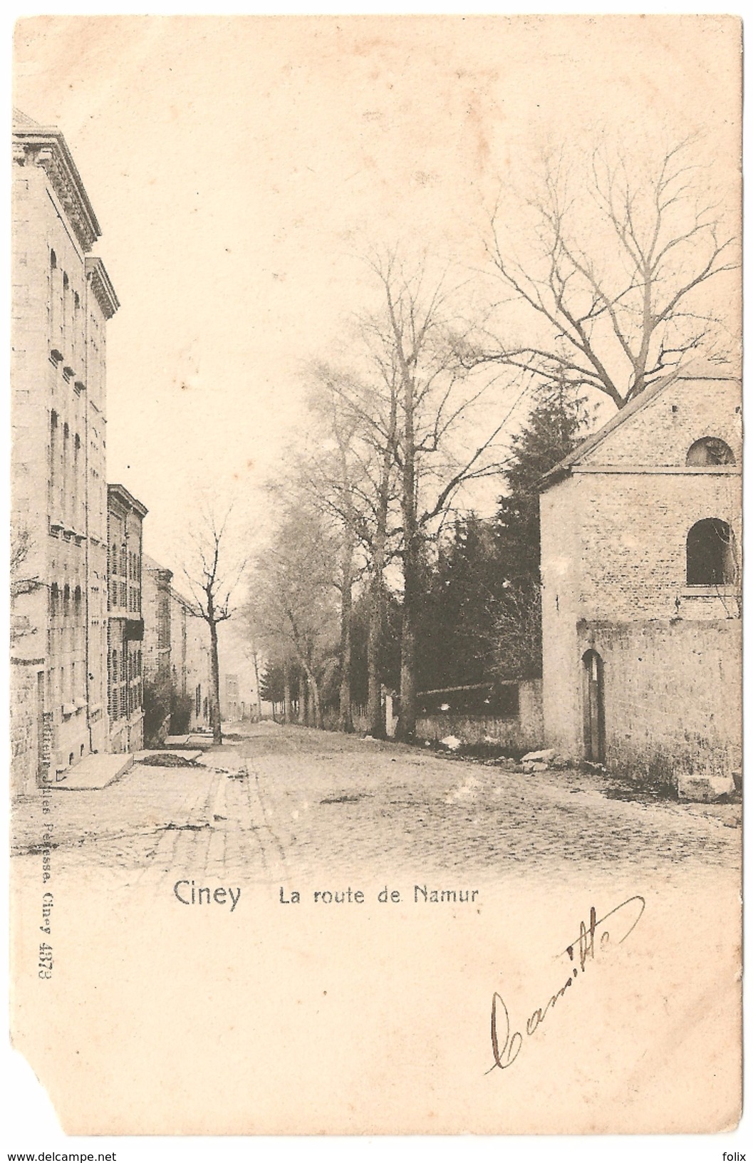 Ciney - La Route De Namur - Ed. Jules Péresse, Ciney - Ciney