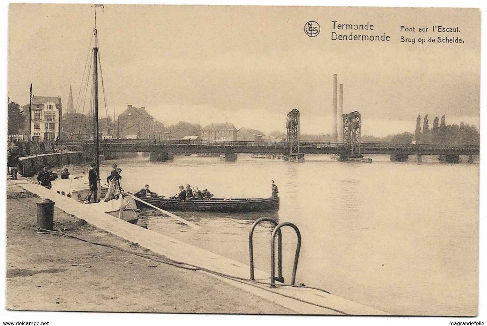 CPA PK  TERMONDE  PONT SUR L'ESCAUT   DENDERMONDE BRUG OP DE SCHELDE - Autres & Non Classés