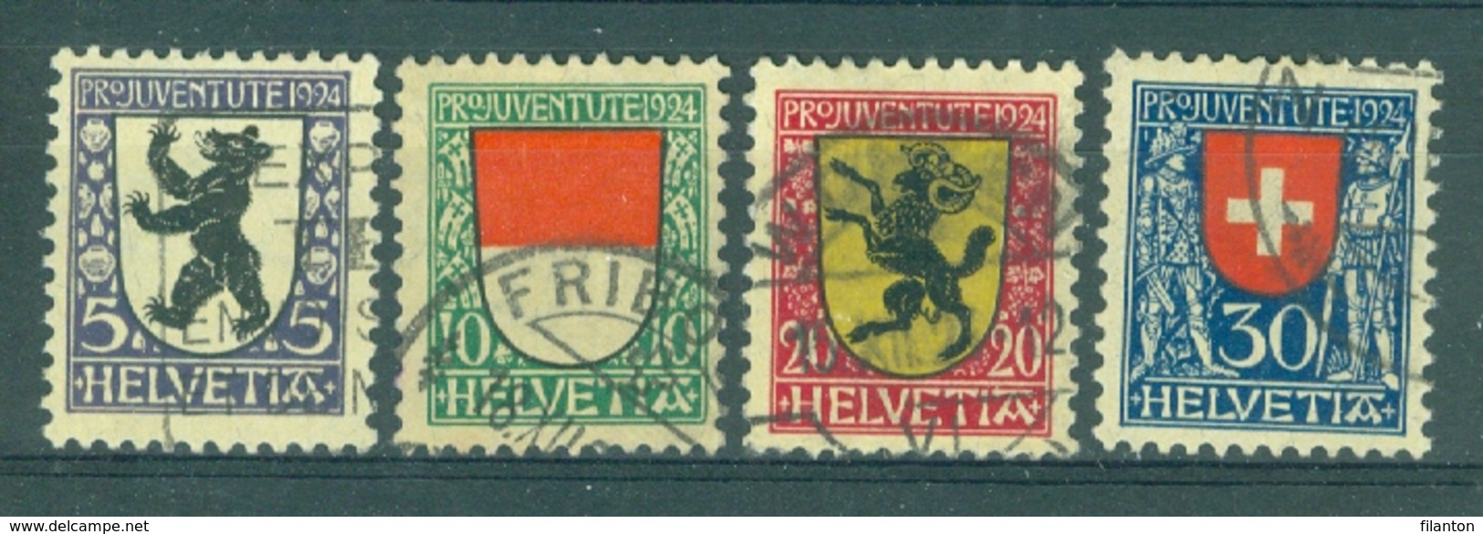 HELVETIA - Mi Nr 209/212 - Pro Juventute - Gest./obl. - Cote 22,00 &euro; - Ungebraucht