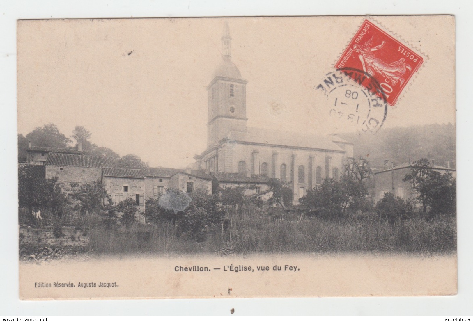 52 - CHEVILLON / L'EGLISE VUE DU FEY - Chevillon