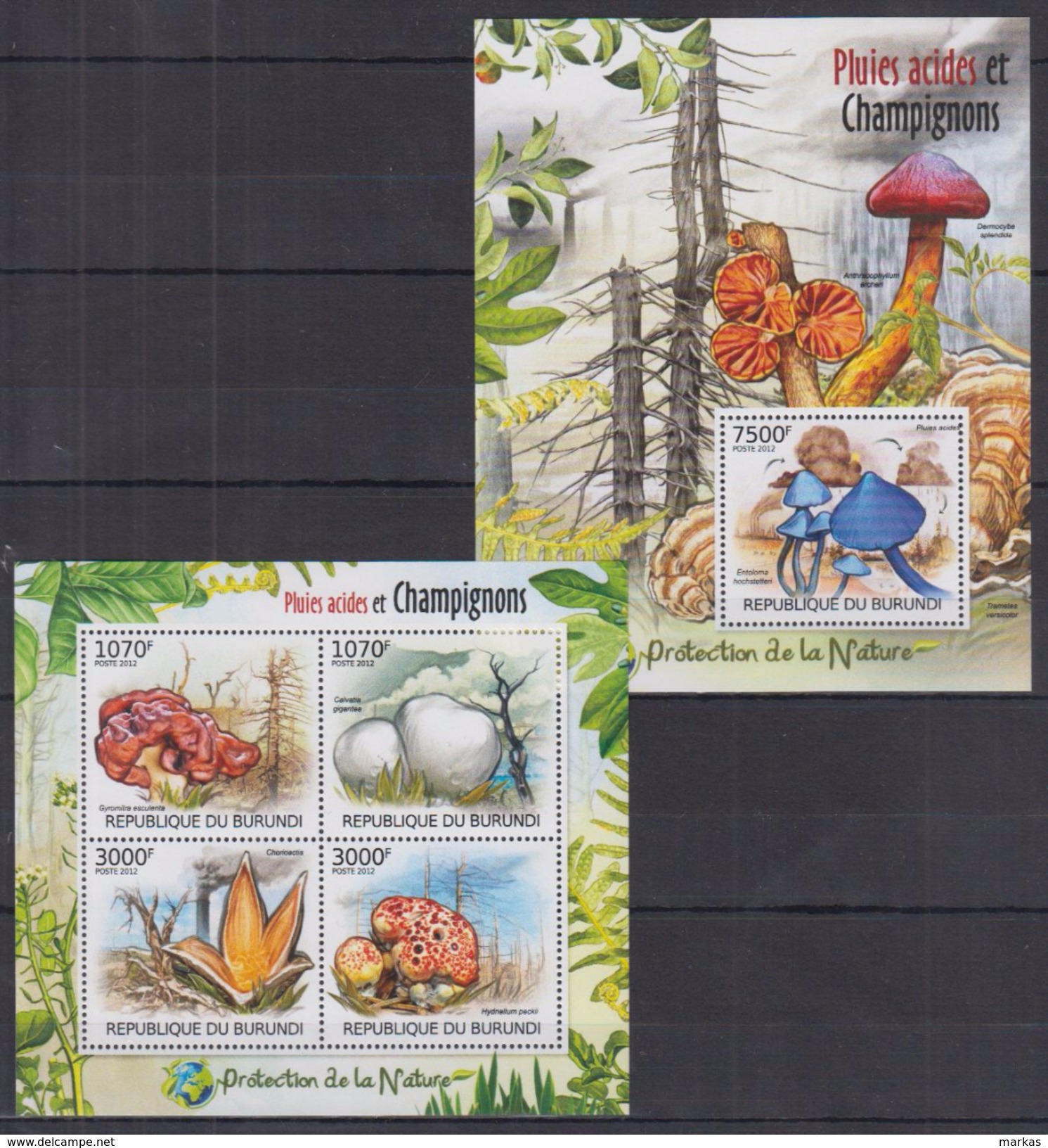 AA32 Burundi - MNH - Plants - Mushrooms - 2012 - Pilze