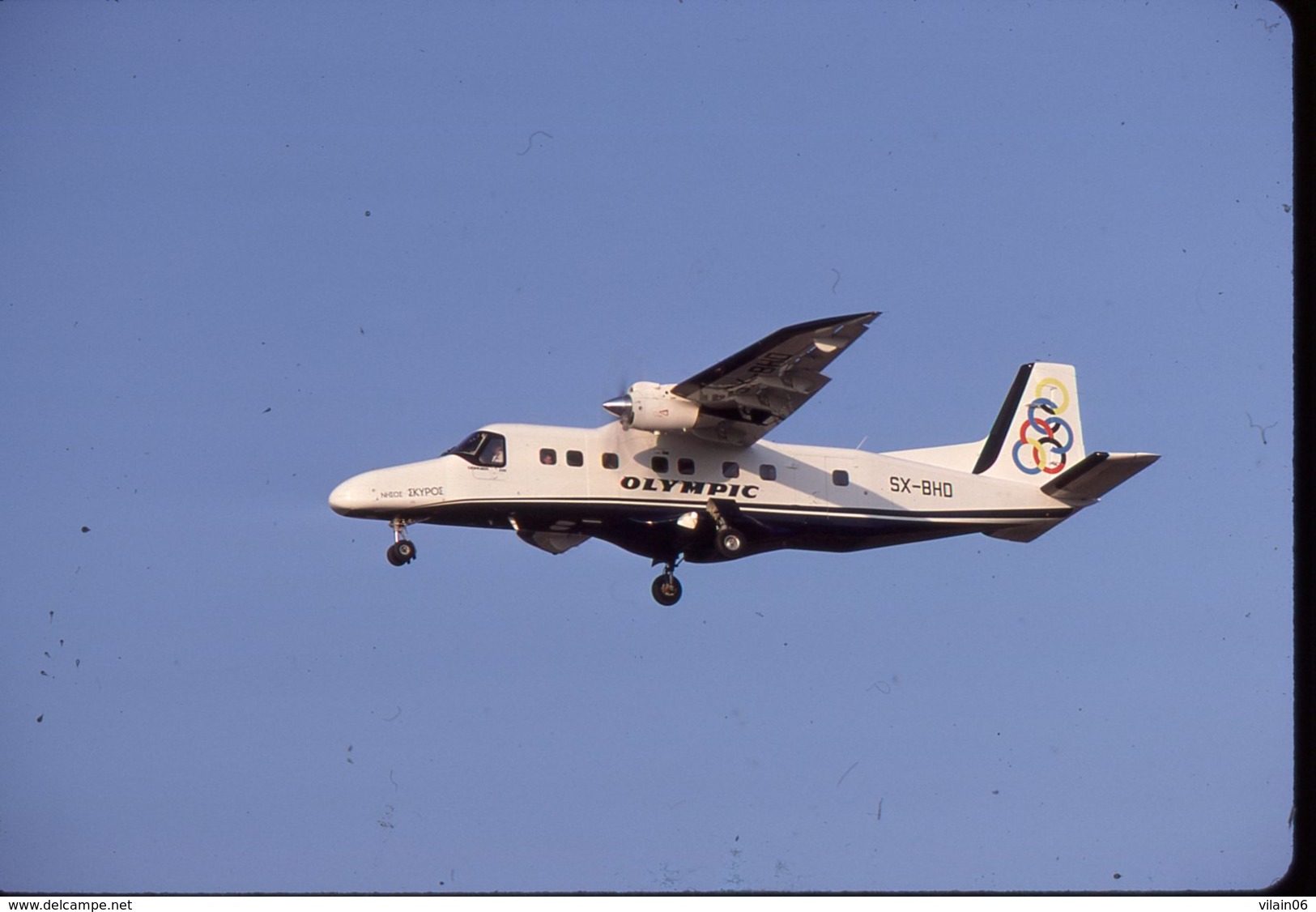 SLIDE / AVION / AIRCRAFT      KODAK  ORIGINAL      OLYMPIC AIRWAYS  DORNIER  228    SX- BHD - Diapositives (slides)