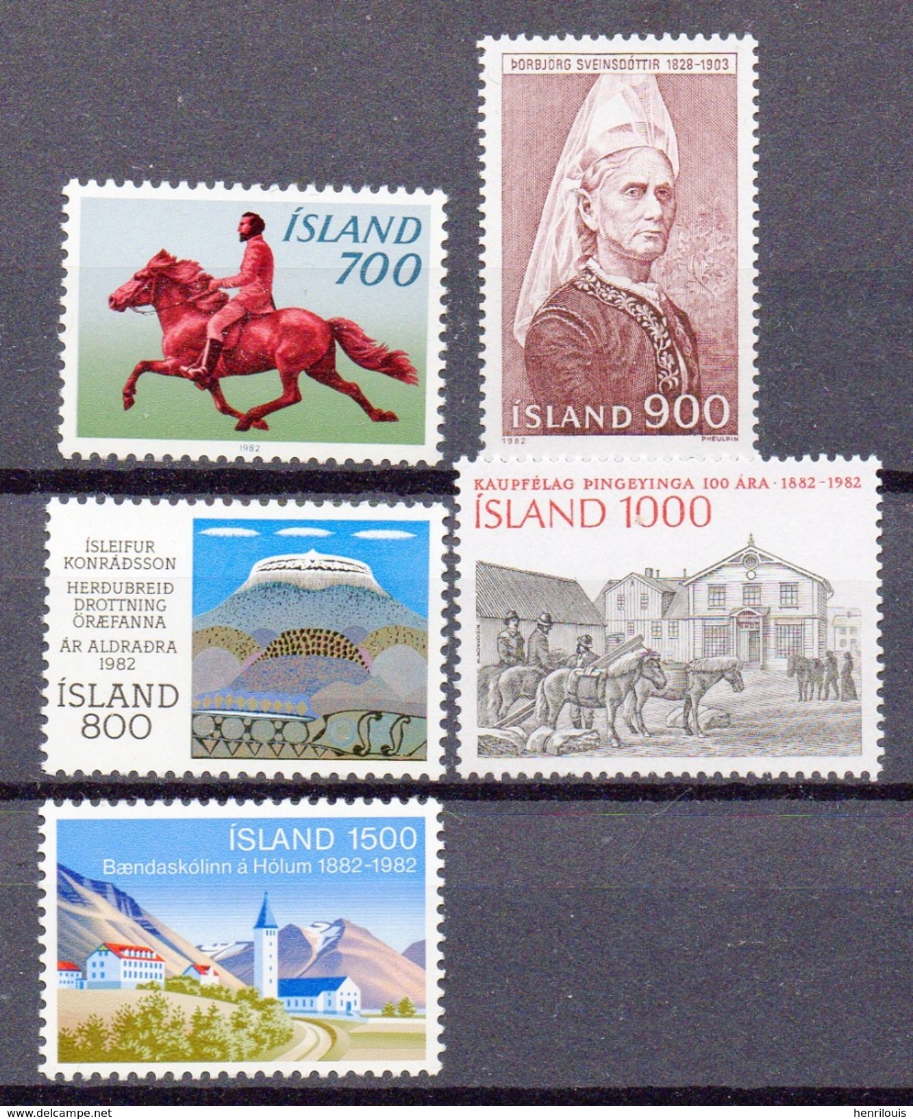 ISLANDE Timbres Neufs ** 536 / 540 De 1982  ( Ref 4662 ) - Nuevos