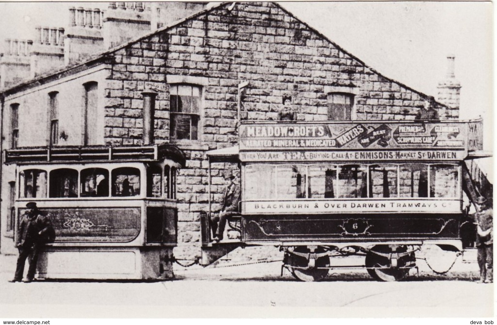 Tram Photo Blackburn & Over Darwen Tramways Co Kitson Steam 3 Tramcar 6 - Trains