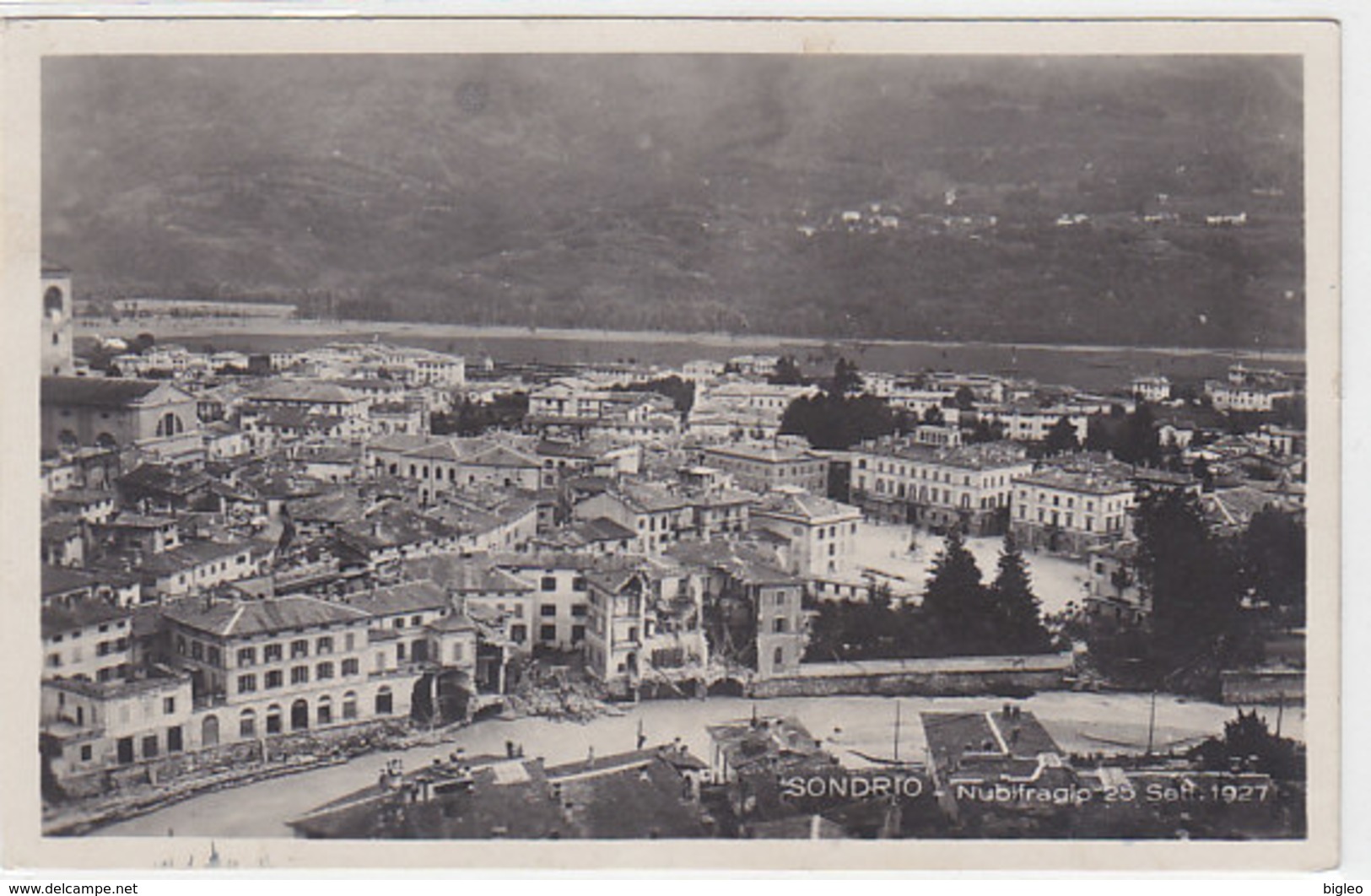 Sondrio - Nubifragio 25 Sett. 1927 - Cartolina Photo     (A-21-100617) - Sondrio