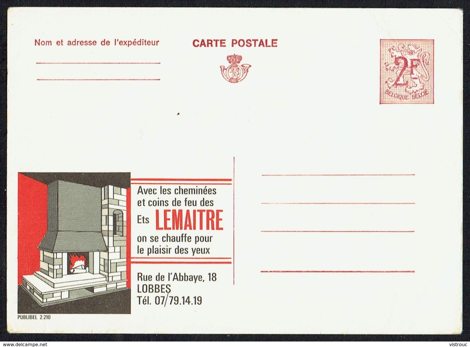 CP Public. N° 2210 - " Cheminées Et Coins De Feu LEMAITRE " -  Non Circulé - Not Used - Nicht Gelaufen. - Publibels