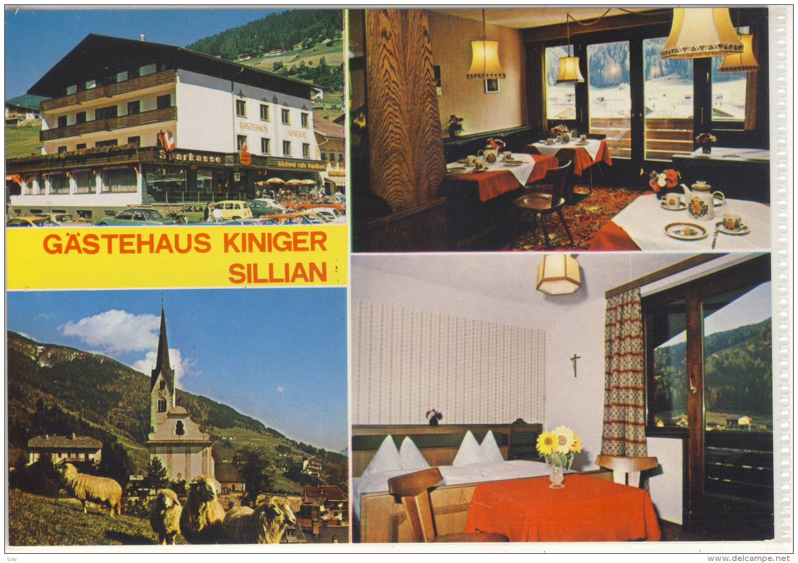 SILLIAN - Gästehaus Kiniger, Mehrbild AK, Panorama Mit Kirche - Sillian