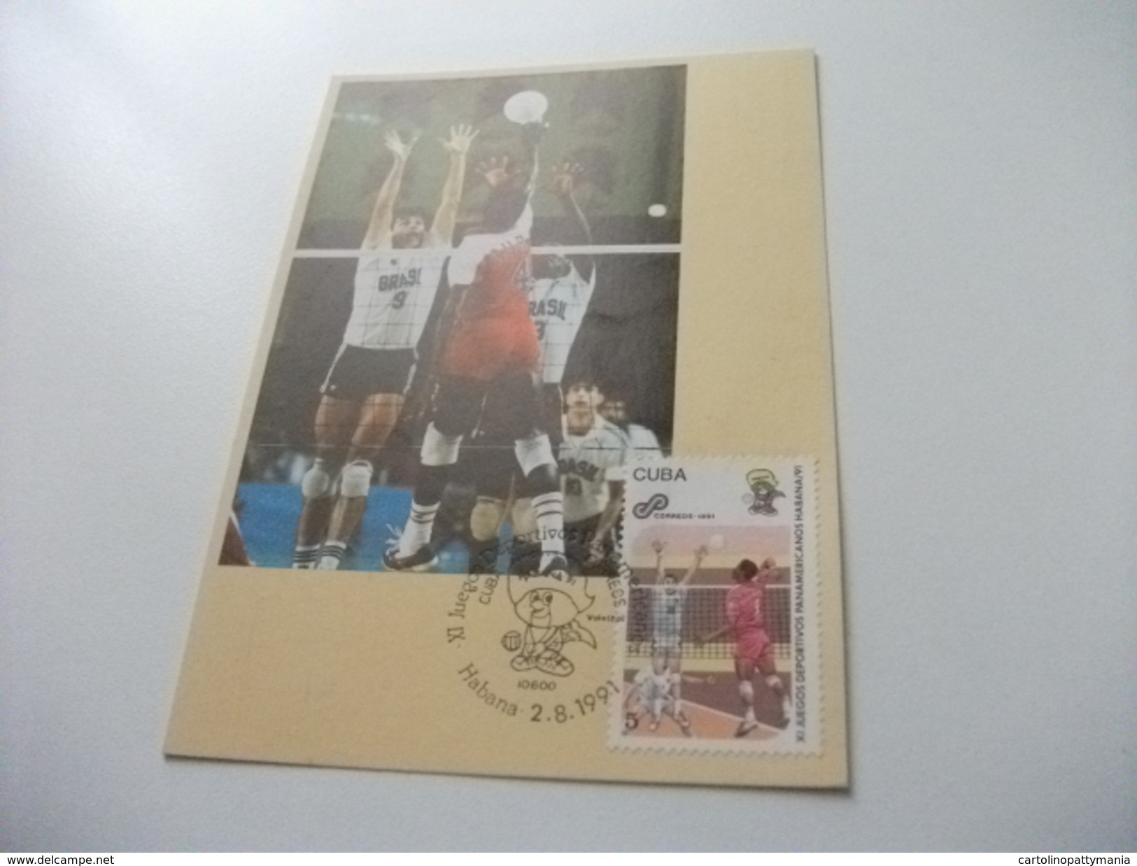 STORIA POSTALE FRANCOBOLLO COMMEMORATIVO CUBA MAXIMUM PALLAVOLO - Volleyball