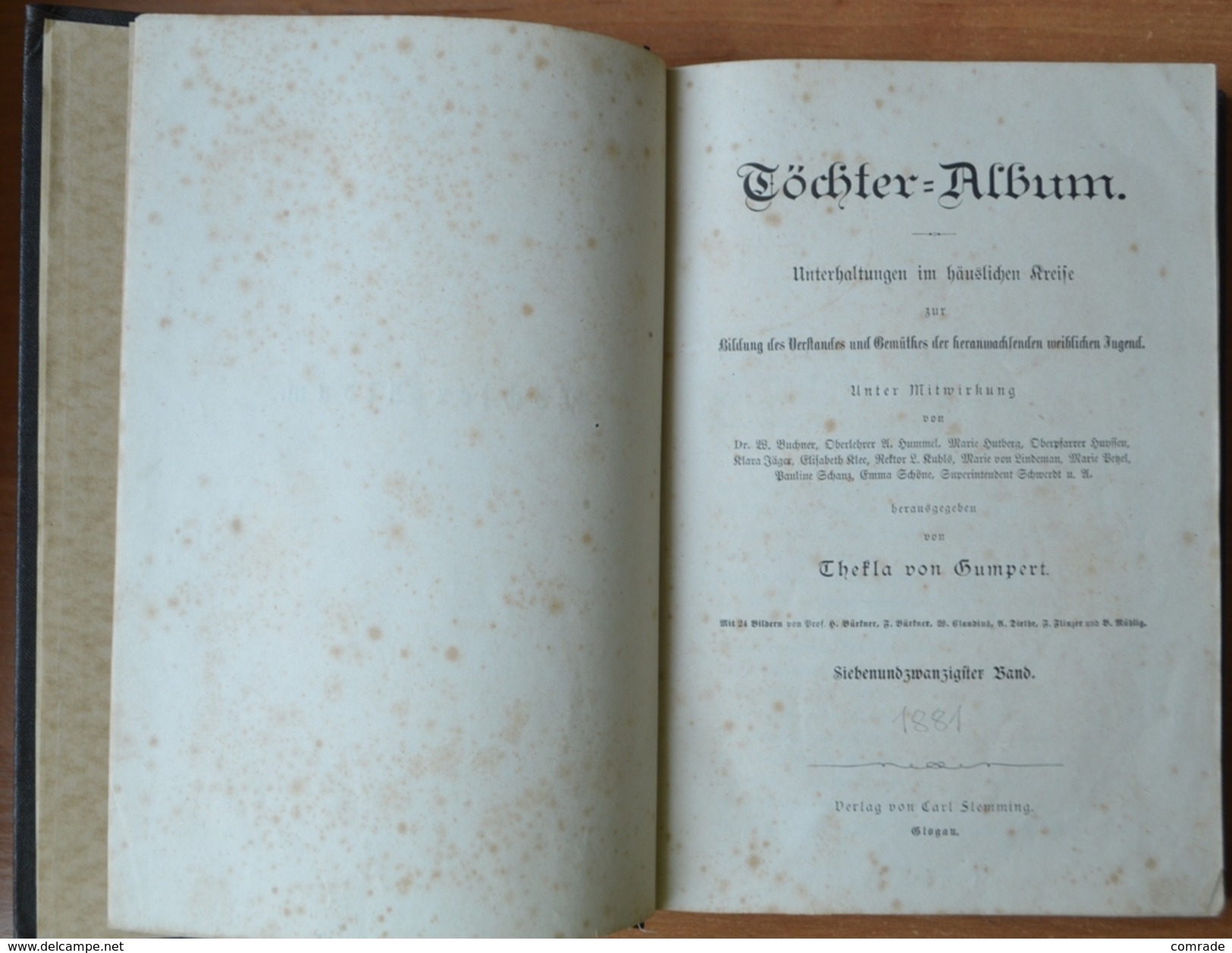 German Children's Fairy Tales. Deutsch, Geschichten Für Kinder . Book Lot. Tom Album Daughters And 27. 1881 Year - Racconti E Leggende