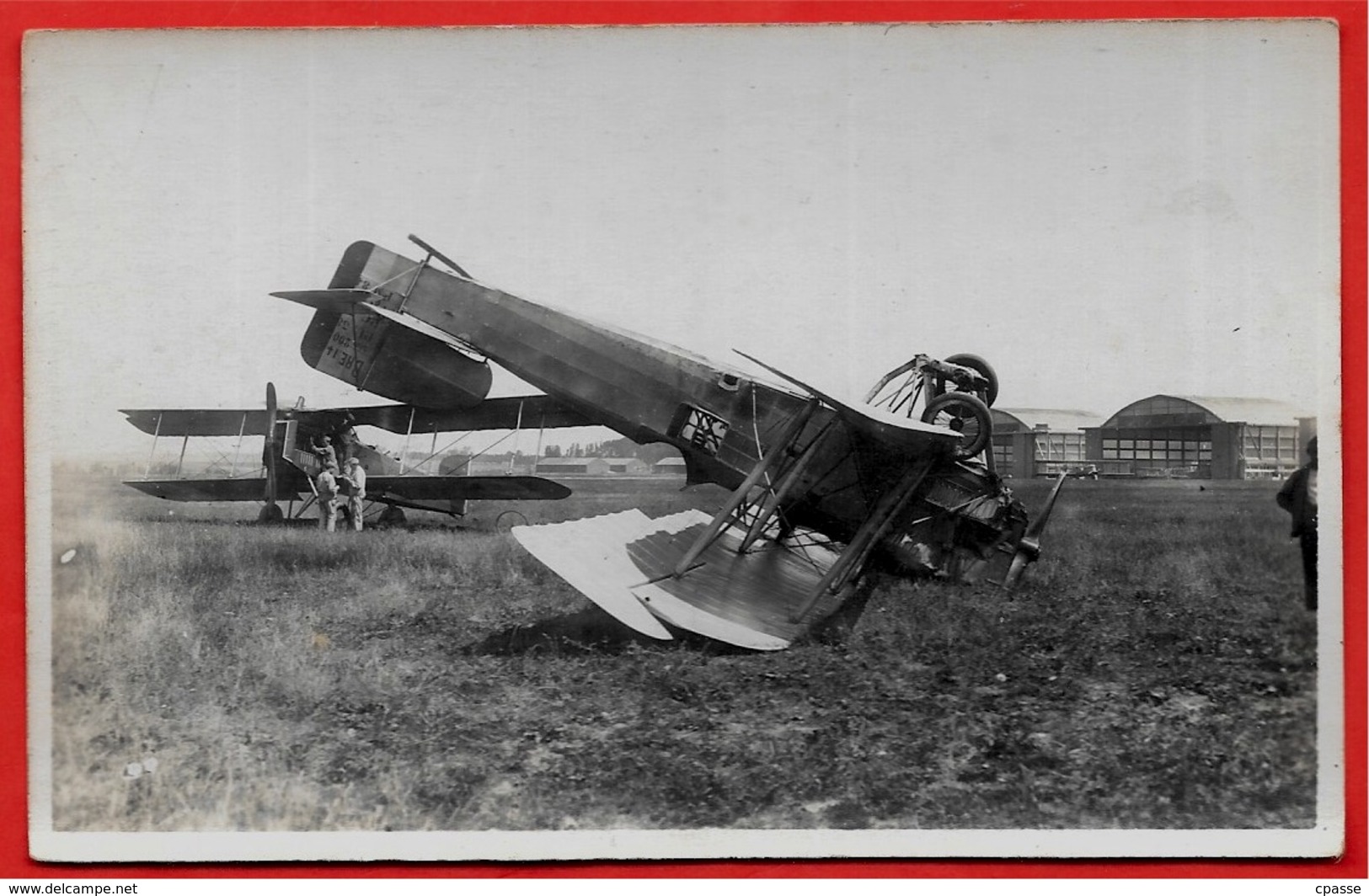 CPA CARTE-PHOTO AVIATION - Accident D'Avion BREGUET (a Priori 93 Aérodrome Du LE BOURGET) - Ongevalen