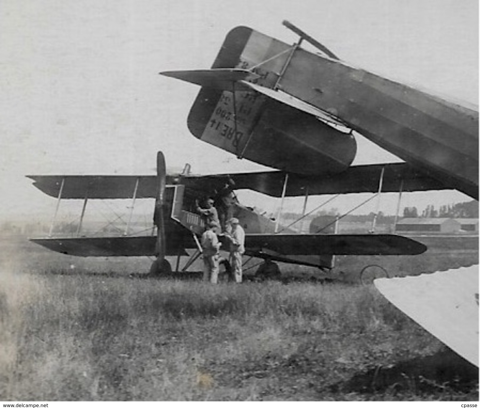 CPA CARTE-PHOTO AVIATION - Accident D'Avion BREGUET (a Priori 93 Aérodrome Du LE BOURGET) - Ongevalen